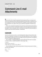 Command-Line E-mail Attachments