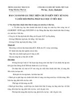 bao cao danh gia chuan KT-KN va doi moi PPgiang day