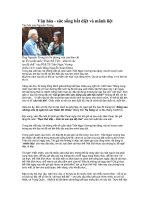 Văn hóa-Sức sống mãnh liệt..