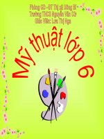 Vẽ tranh ĐT Văn nghệ, thể thao - Mỹ thuật6