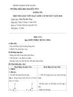 GA:  GIỚI THIỆU BẢNG CHIA