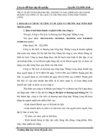 THỰC TẾ KẾ TOÁN DOANH THU, CHI PHÍ VÀ XÁC ĐỊNH KẾT QUẢ KINH DOANH TẠI CÔNG TY DU LỊCH VÀ THƯƠNG MẠI TỔNG HỢP THĂNG LONG