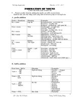 Cách thành lập Danh Từ Tích lũy T 10/ 2010
