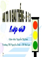 An toan giao thong - bi 3