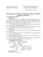 KH Xây dựng trường học văn hóa năm 2010-2011
