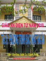 Tiết 31: Phương trình bậc nhất hai ẩn