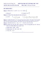 DE KIEM TRA HK I TOAN LOP 7