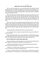 THIẾT KẾ CƠ SỞ  DỮ LIỆU PHÂN TÁN