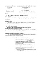 de thi hoc ky 1, nh 2010-2011