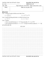 Kiểm tra 1 tiết ĐS 10- CHương 2 - 2 đề