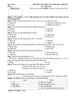 ĐỀ KIỂM TRA VĂN7- GDCD8 KI I