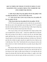 KHU VỰC PHÒNG THỦ TỈNH HÀ TÂY DƯỚI TÁC ĐỘNG CỦA ĐẨY MẠNH PHÂN CÔNG LAO ĐỘNG TRONG CÔNG NGHIỆPTIỂU THỦ CÔNG NGHIỆP Ở ĐỊA PHƯƠNG