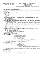 Đáp án và đề thi KHI môn Ngữ văn 7- năm học 2010 -2011