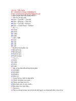 đề kiểm tra học kì 1 (năm 10 - 11)