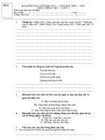 Bai KSDK cuoi ki I - Mon TV - Lop: 5