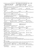 Đề kiểm tra HKII môn hóa học 12 chuẩn THPT Trưng Vương (Mã đề 003)