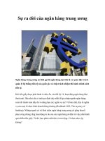 Sự ra đời của ngân hàng trung ương