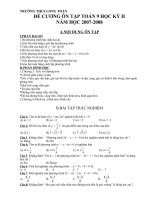 de cuong on tap toan 9 hkII