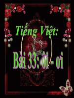 Học vần: Bài 33-ôi-ơi