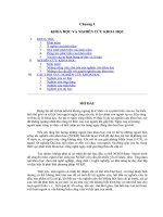 Chương 1: KHOA HỌC VÀ NGHIÊN CỨU KHOA HỌC