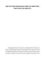 MỘT SỐ Ý KIẾN NHẰM HOÀN THIỆN CÁC HÌNH THỨC TRẢ LƯƠNG TẠI XNXD SỐ 2