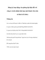 Đăng ký hoạt động văn phòng đại diện đối với công ty trách nhiệm hữu hạn một thành viên (chủ sở hữu là tổ chức)