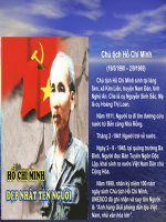 những hình ảnh về Bác Hồ