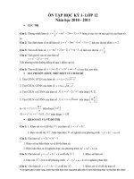 on tap hoc ki 1 khoi 12