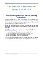 Thủ Thuật Thiết Kế Web Với Joomla 1.0x và 1.5x part 5