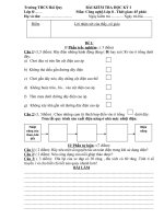 đề thi học kỳ I- công nghệ 8