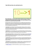 Mười điều nhỏ làm nên một lãnh đạo lớn