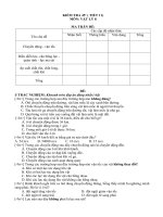 KIEM TRA LY8 (TIET 11)-(ma tran-dap an)