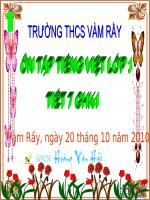 Ô chư  lớp 3 HKII