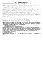 Kiểm tra 1 tiết đại số 11