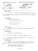 ĐỀ THI HSG Tỉnh An Giang năm 2010-2011