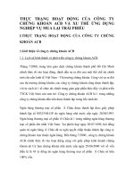 THỰC TRẠNG HOẠT ĐỘNG CỦA CÔNG TY CHỨNG KHOÁN ACB VÀ XU THẾ ỨNG DỤNG NGHIỆP VỤ MUA LẠI TRÁI PHIẾU