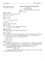 Đề đề xuất chọn HSG 2010-2011