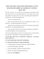 PHÂN TÍCH THỰC TRẠNG PHÁT TRIỂN DỊCH VỤ NGÂN HÀNG DOANH NGHIỆP TẠI  HABUBANK  CN HOÀNG QUỐC VIỆT