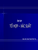 Ôn tập Tổ Hợp - XS