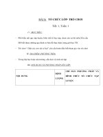 Thể dục lớp 1 - BÀI 1 - TỔ CHỨC LỚP- TRÒ CHƠI