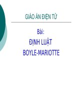 Bài Định luật Boyle-Mariottte