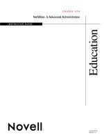 NetWare 5 Advanced Administration Instructor Guide