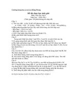 Đề thi học sinh giỏi hóa