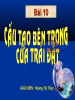 cấu tạo bên trong trái đất