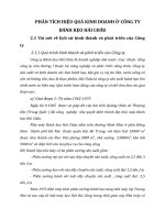 PHÂN TÍCH HIỆU QUẢ KINH DOANH Ở CÔNG TY BÁNH KẸO HẢI CHÂU