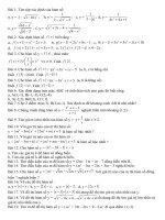 Bài tập hay nhất về hs và hs bậc nhất