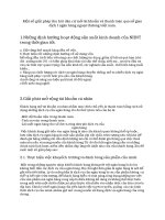 Một số giải pháp thu hút dân cư mở tài khoản và thanh toán qua sở giao dịch I ngân hàng ngoại thưong việt nam