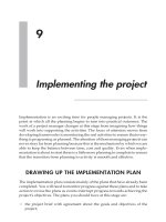 Implementing the project