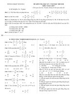 Đề thi Toán 7 _ HKI - 09-10