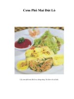 Cơm Phô Mai Đút Lò